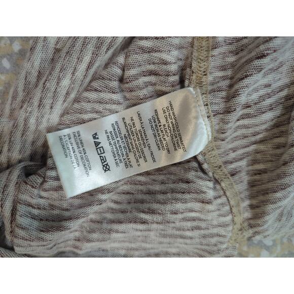 We The Free Love Language Linen Blend Henley Tank NWT - Picture 5 of 6